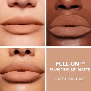 Buxom Full On Plumping Lip Velvety Smooth Matte Catching Rays Nude NIB Full Size